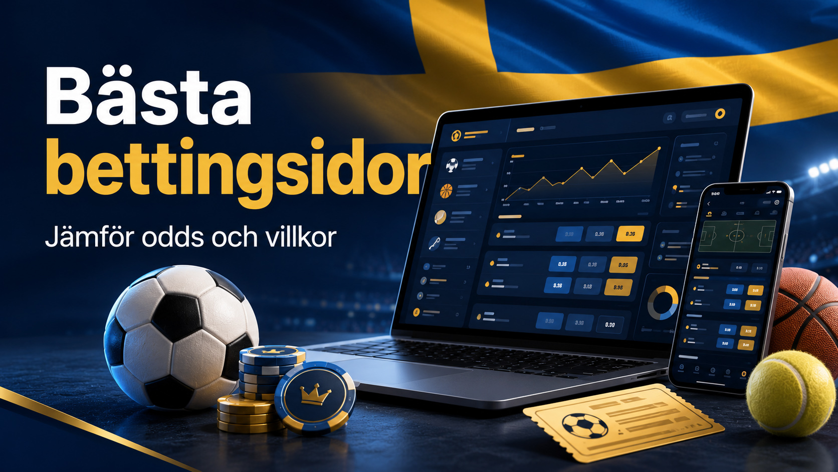 Bästa bettingsidor 2026 – jämför odds och villkor